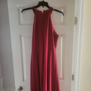 Chic Backless Red Dress